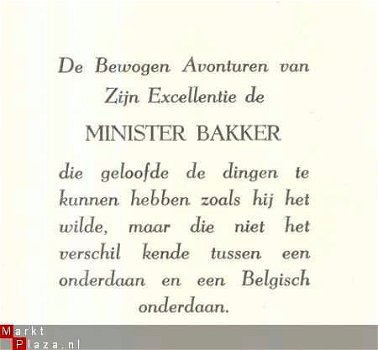 ASTER BERKHOF**MINISTER BAKKER**GILDE DE CLAUWAERT MCMLV** - 4