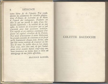 MAURICE BARRES**COLETTE BAUDOUCHE.2**GELE NELSON HARDCOVER** - 4