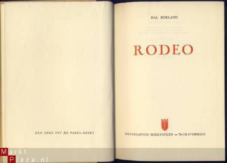 HAL BORLAND**RODEO**NEDERLANDSE BOEKENCLUB - 2