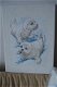 geborduurd schilderijtje zeehondjes 30x40 en kussen 40x40 schilderijtje zeehondjes 30x40 geborduurd - 2 - Thumbnail