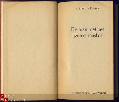 ALEXANDRE DUMAS**DE MAN MET HET IJZEREN MASKER**UITG. FORUM - 2