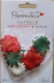 Paper Flowers Cranberry Apple - 1