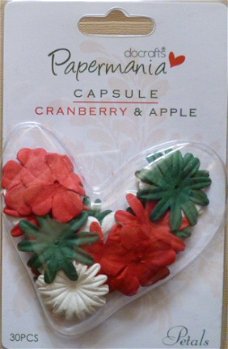 Paper Flowers Cranberry Apple