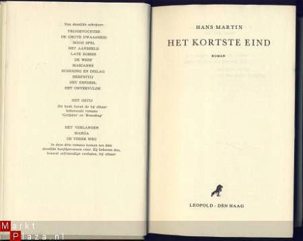 HANS MARTIN**HET KORTSTE EIND**HARDCOVER**LEOPOLD DEN HAAG - 5