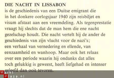 ERICH MARIA REMARQUE **DIE NACHT IN LISSABON**VAN HOLKEMA & - 3