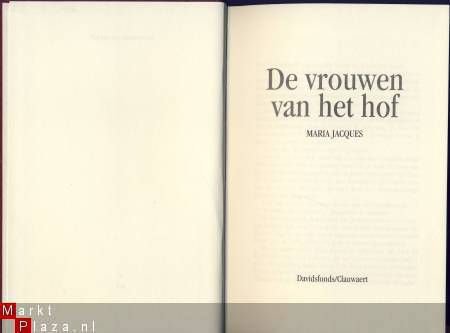 MARIA JACQUES**DE VROUWEN VAN HET HOF*DAVIDSFONDS/CLAUWAERT**TEXTUUR LINNEN + DUSTJACKET - 4