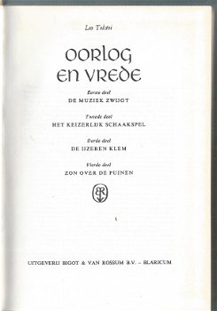 LEO TOLSTOI**OORLOG EN VREDE**BIGOT EN VAN ROSSUM BLARICUM - 2