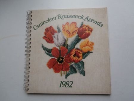 Cantecleer Kruissteek Agenda 1982 met twaalf bloemmotieven - nr. 1