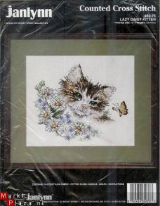 JANLYNN BORDUURPAKKET LAZY DAISY KITTEN