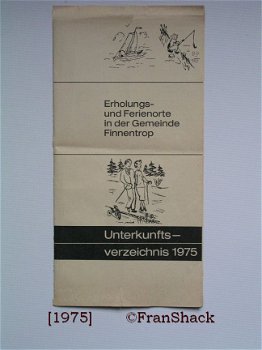 [1975] Broschüre: Unterkunftsverzeichnis 1975 Gemeinde Finnentrop (D) - 1