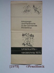 [1975] Broschüre: Unterkunftsverzeichnis 1975 Gemeinde Finnentrop (D)