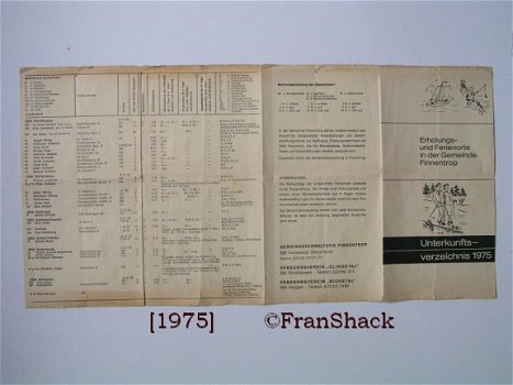 [1975] Broschüre: Unterkunftsverzeichnis 1975 Gemeinde Finnentrop (D) - 3