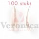 Stiletto nagel tips, NATURAL met opzetstuk, 100 stuks - 1 - Thumbnail