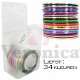 Striping tape nail art pakket, 34 kleuren! - 1 - Thumbnail