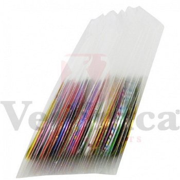 Striping tape nail art pakket, 34 kleuren! - 3