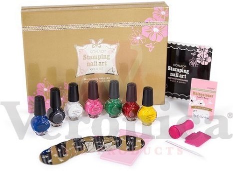 KONAD nagelstempel nail art set GOLD - 2