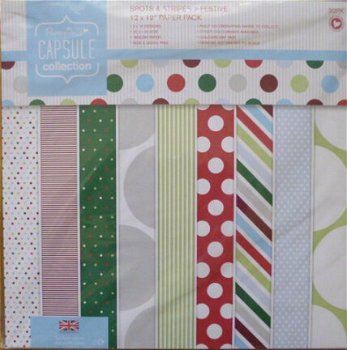 Spots and Stripes Festive 30x30 paperpack - 1