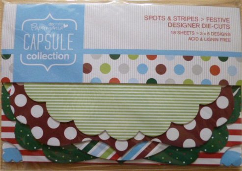 Spots and Stripes Festive Designer die cuts - 1