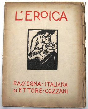 L'Eroica 1919 #61-62 A. Pandolfi Houtsneden Kunsttijdschrift - 2