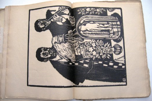 L'Eroica 1924 #87-90 Houtsneden Italiaans Kunsttijdschrift - 6