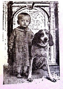 SALE NIEUW GROTE ez stempel Vintage Kids Boy & Dog van Stampingback - 1