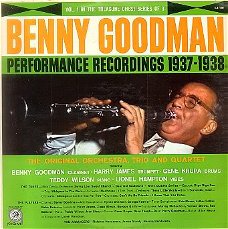 Benny Goodman ‎– Performance Recordings 1937-1938  LP