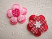 Satijnen effen mini bloemetje ~ 1 cm ~ Fuchsia roze - 5 - Thumbnail