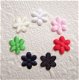 Satijnen effen mini bloemetje ~ 1 cm ~ Bruin - 2 - Thumbnail