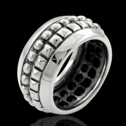 NIEUW Stoere zilveren BANDRING verkrijgbaar in 4 ringmaten, INCLUSIEF VERZENDEN. - nr. 1
