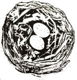 SALE Unmounted stempel Bird's Nest Bird Nest van Oxford Impressions - 1 - Thumbnail