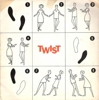 Wanda - Twisties-Twist indorock /promosingle vinyl 1962 TWIST - 2