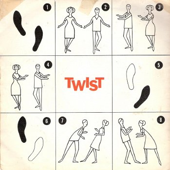 Wanda - Twisties-Twist indorock /promosingle vinyl 1962 TWIST - 2