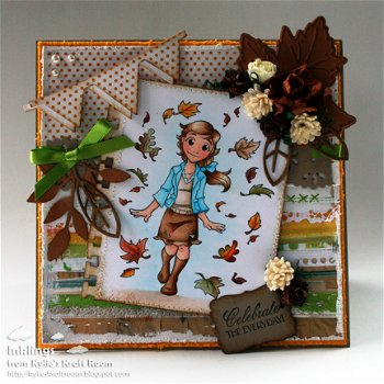 SALE NIEUW GROTE Unmounted stempel Autumn Charlotte van Whiff Of Joy - 3