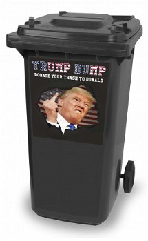 Trump Dump kliko stickers, container sticker - 1