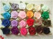 Mooi groot satijnen roosje ~ 15 mm ~ Lila paars - 3 - Thumbnail