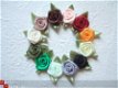 Mooi groot satijnen roosje ~ 15 mm ~ Licht paars - 4 - Thumbnail