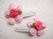 Mooi groot satijnen roosje ~ 15 mm ~ Bubble gum roze - 5 - Thumbnail