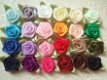 Mooi groot satijnen roosje ~ 15 mm ~ Klassiek roze - 4 - Thumbnail