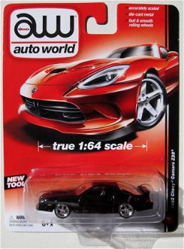 1:64 AutoWorld Chevrolet Camaro Z28 1992 zwart - 0