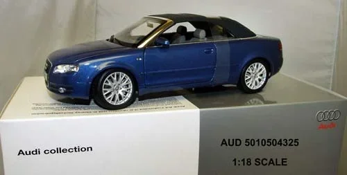 1:18 Norev Audi A4 Cabrio 3.2 Quattro blauw - 0