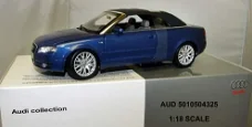 1:18 Norev Audi A4 Cabrio 3.2 Quattro blauw