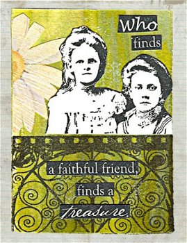 SALE NIEUW GROTE unmounted stempel Home Friends Script van Paperbag Studios - 2