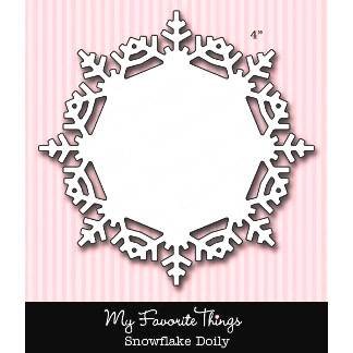 SALE NIEUW Dienamics stans Snowflake Doily van My Favorite Things. - 1