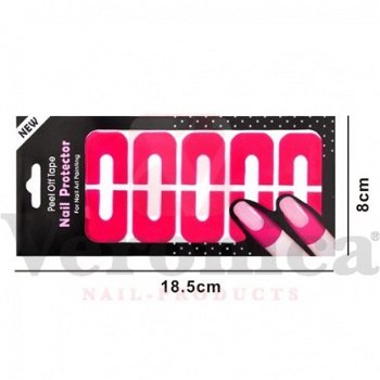 Latex vrije Nail Protector tape ROZE - 3