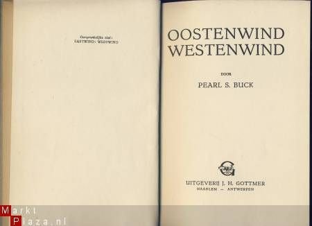 PEARL S. BUCK**OOSTENWIND-WESTENWIND**GOTTMER BOEK-BAND. - 3