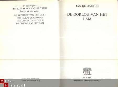 JAN DE HARTOG**DE OORLOG VAN HET LAM**MCMLXXV**ELSEVIER** - 3