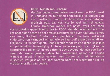 EDITH TEMPLETON**GORDON.**DE MORGEN BIB**DE VERBODEN BOEKEN - 2