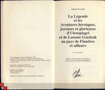 CHARLES DECOSTER**LA LEGENDE D'ULENSPIEGEL LIVRE 1 - 3