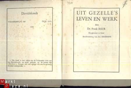 PROF. DR. FR. BAUR **UIT GEZELLE'S LEVEN EN WERK**1930**DAVI - 2