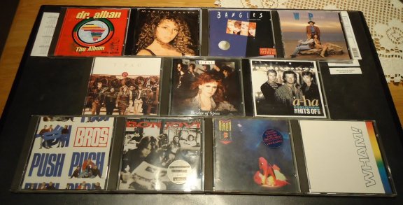 8 originele CD's van div. artiesten uit de jaren '80 en '90. - 1